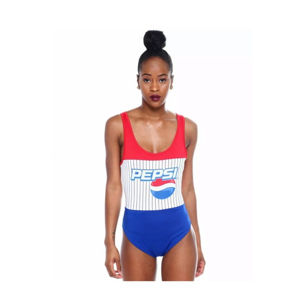 Pepsi Cola Tank Swimsuit Bathing Body Suit Suit